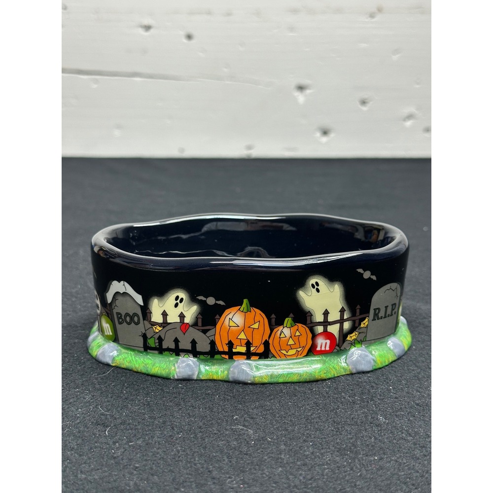 Department 56 Halloween Graveyard Candy Dish Ceramic dish ONLY